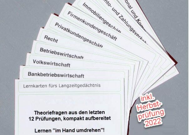 Lernkarten inkl. Herbstprüfung 2022